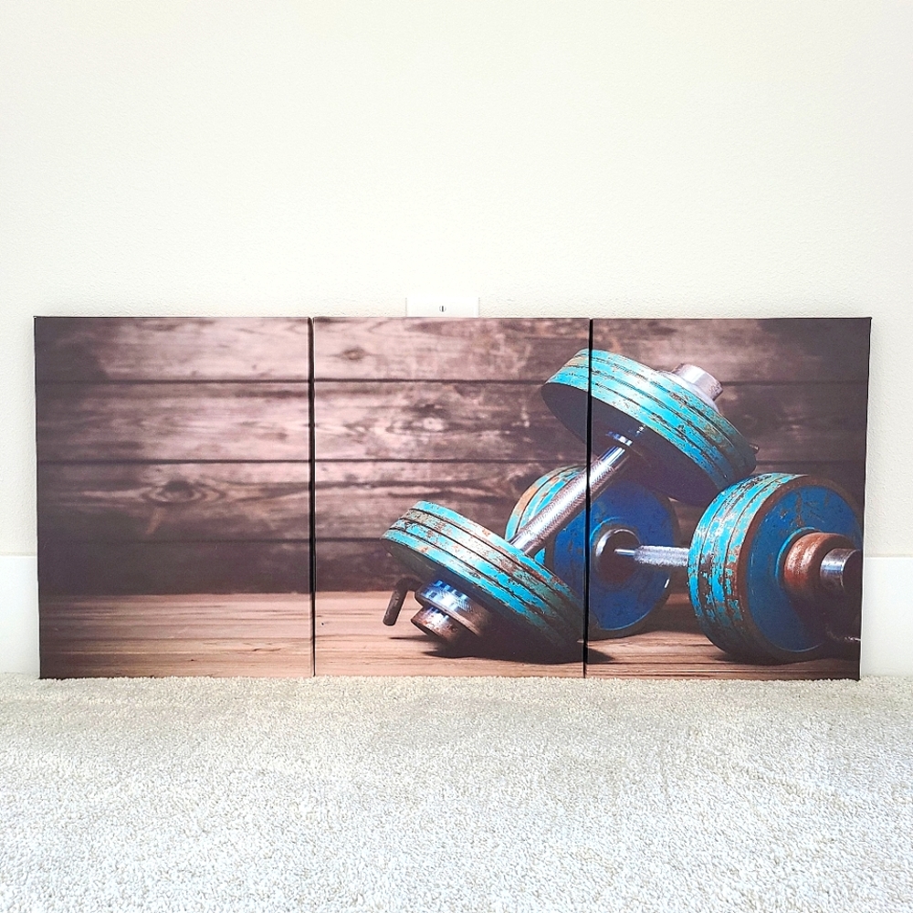 Gym Wall Decor- 3 Piece Set